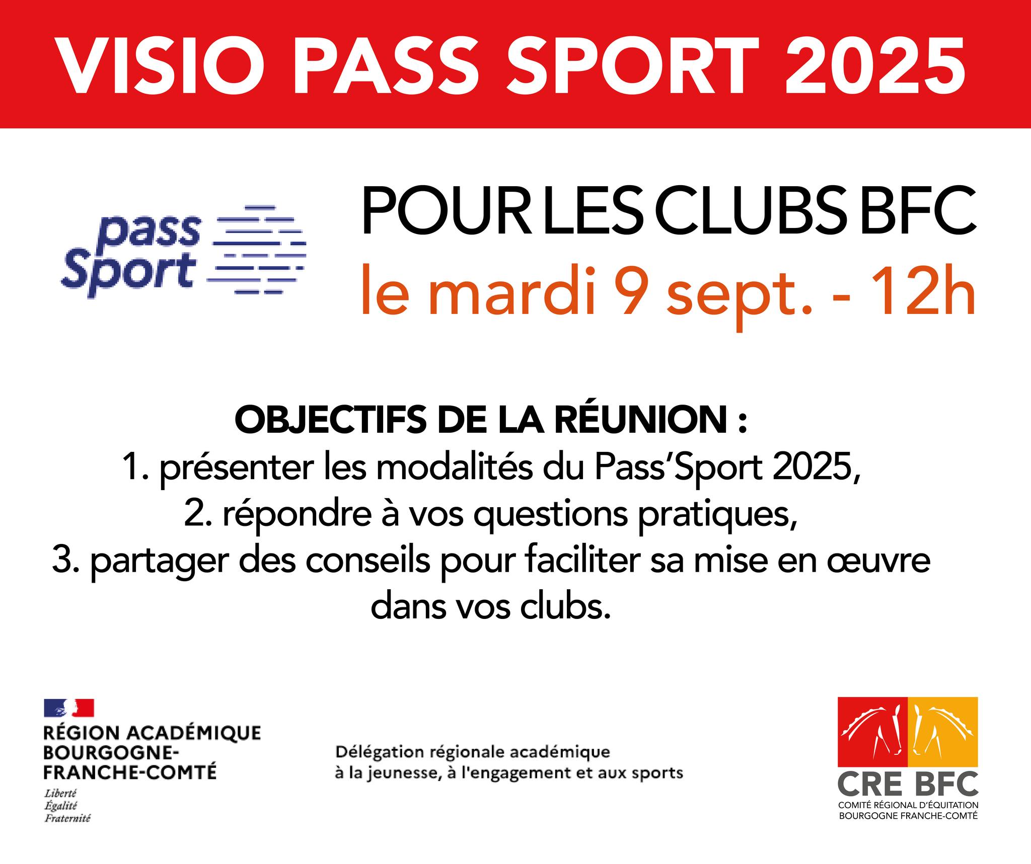 Visio CRE BFC : le PASS Sport