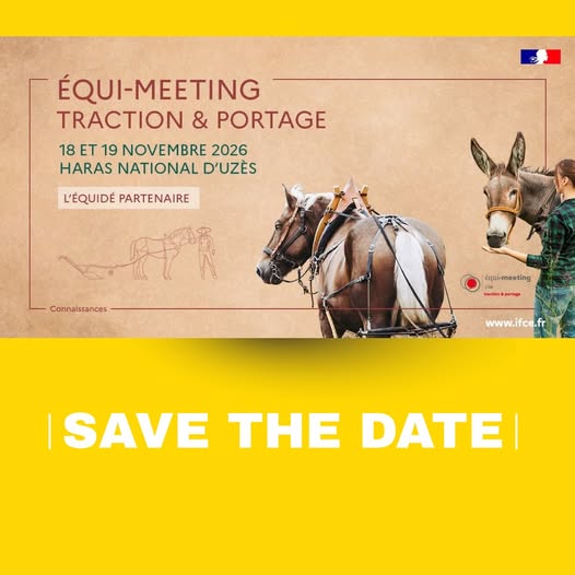 SAVE THE DATE : Equimeeting traction et portage