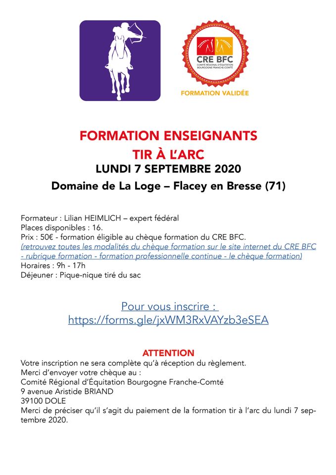 Formation enseignants : Tir à l'arc