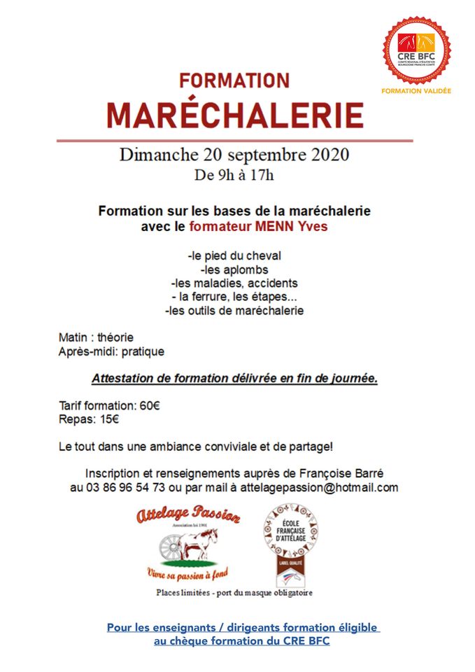 Formation Maréchalerie