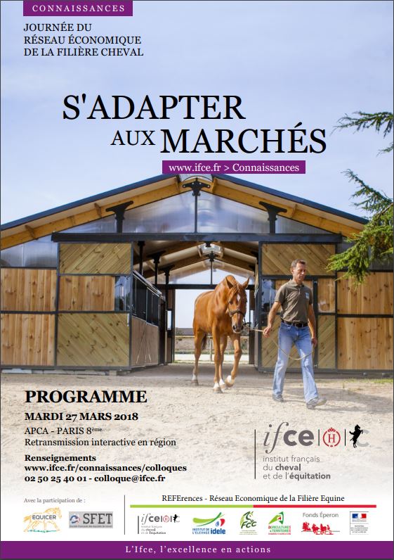 11ème Journée du Réseau Economique de la Filière Equine (REFErences) : S'adapter aux marchés