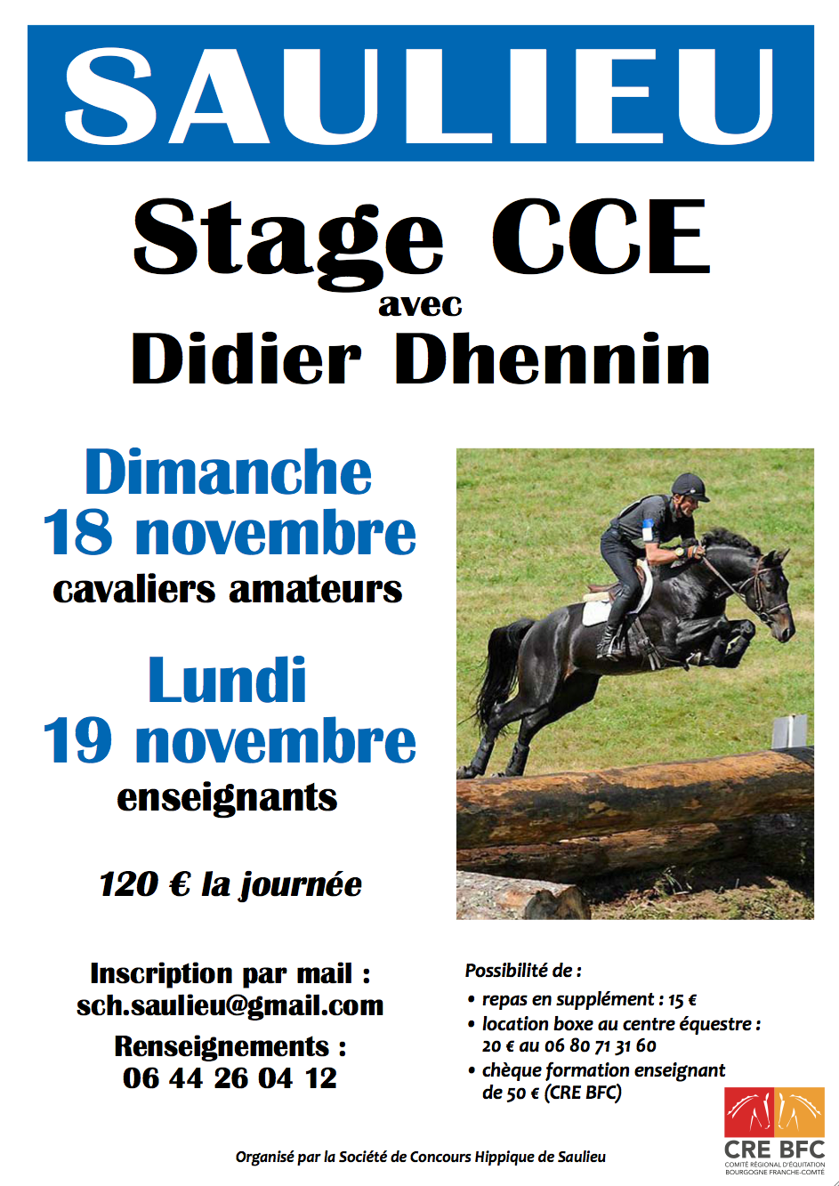 STAGE CCE AVEC DIDIER DHENNIN - SAULIEU (21)